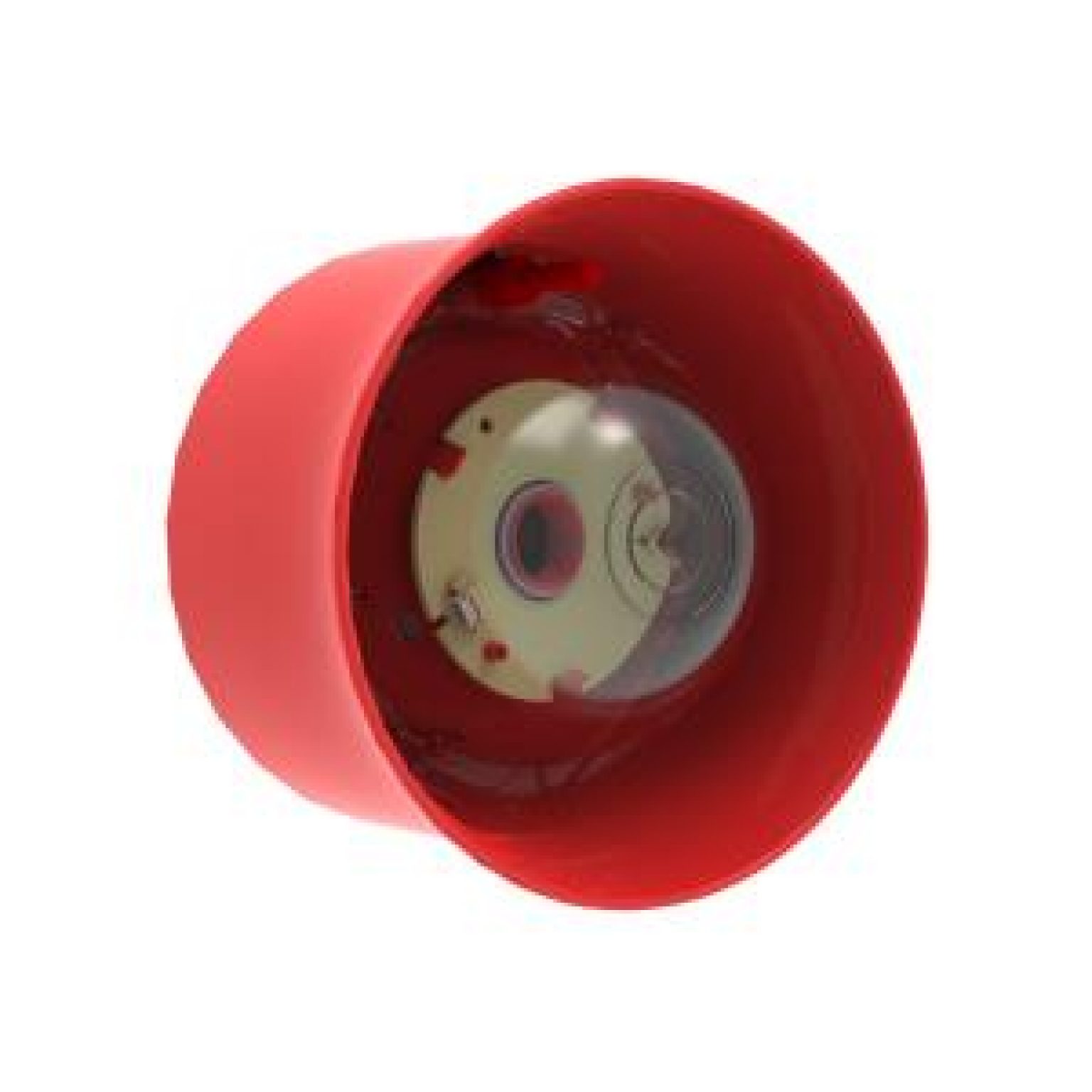 Hochiki Wall Sounder Beacon - Red case, white LEDs - Eurotech